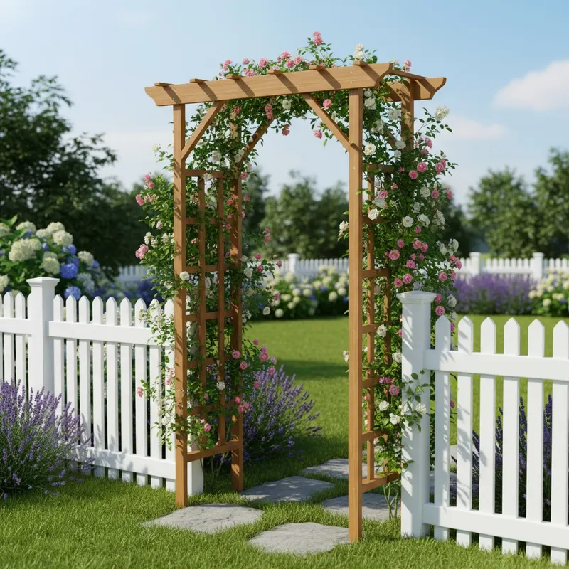 Wooden Arbor — Wedding Arch for Ceremony — photo 4