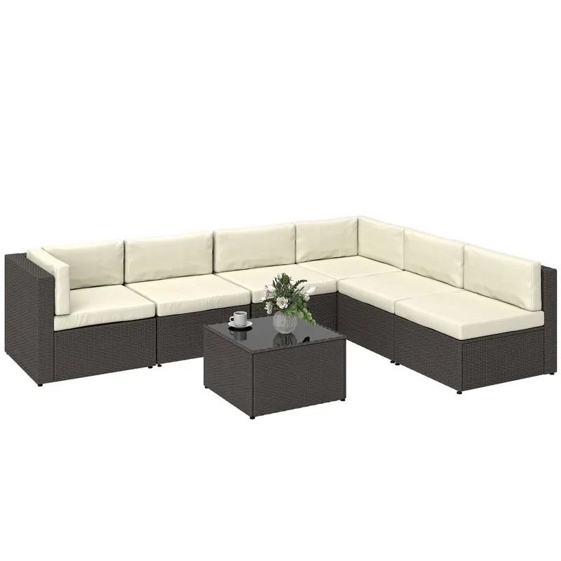 7 Piece Patio Furniture Set β All Weather PE Rattan Outdoor