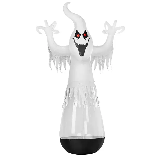 12ft Inflatable Halloween Decor Half-body Clear PVC White Ghost — photo 2