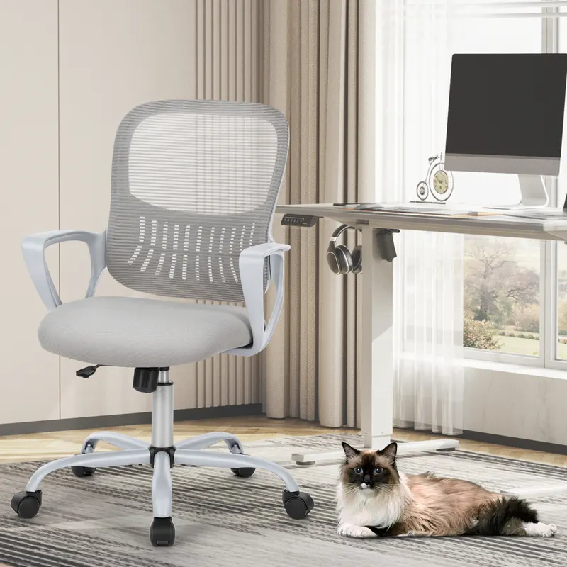 Home Office Computer Chair β Ergonomic Mid Back Desk with Lumbar β photo 2