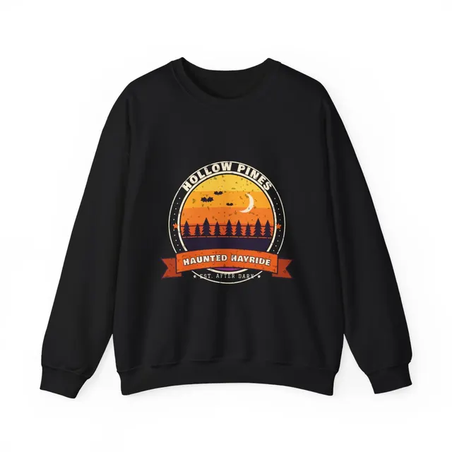 Hollow Pines Haunted Hayride Crewneck Sweatshirt