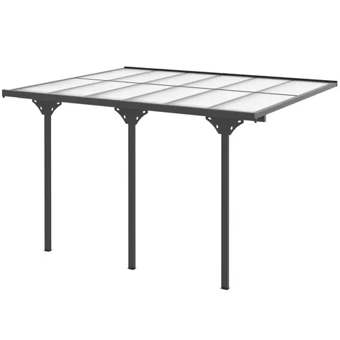Outdoor Polycarbonate Pergola — Transparent UV Blocking Awning