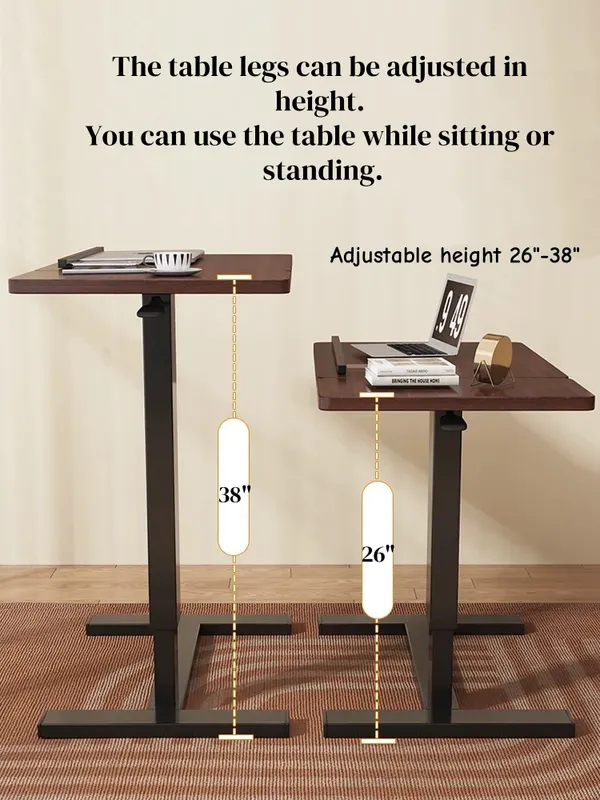 Bedside Table — Folding Overbed Bedside Desk Mobile Rolling — photo 4