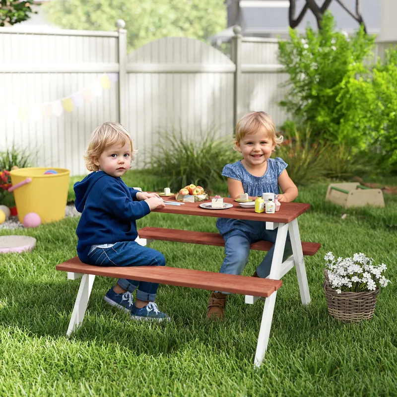 Kids Picnic Table Set β Wooden Table & Bench Set β photo 6