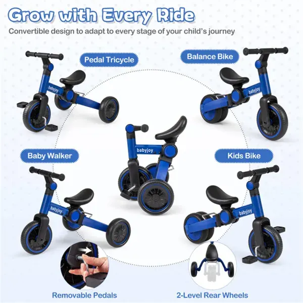 5-In-1 Foldable Toddler Tricycle β photo 4