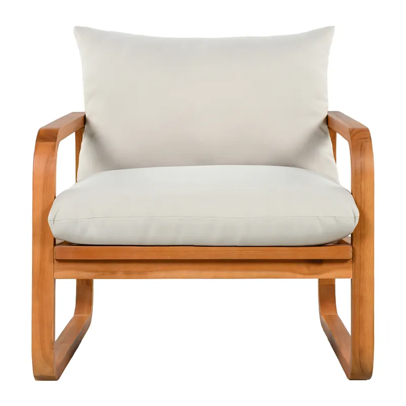 4-Piece Acacia Wood Outdoor Patio Furniture Set with Thick — photo 8