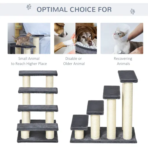 Pawhut Cat Tree with 4 Steps for High Beds Couch — photo 6