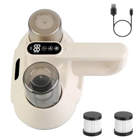 15000PA Double-cup Bed Vacuum Cleaner for Home with UV-C Light