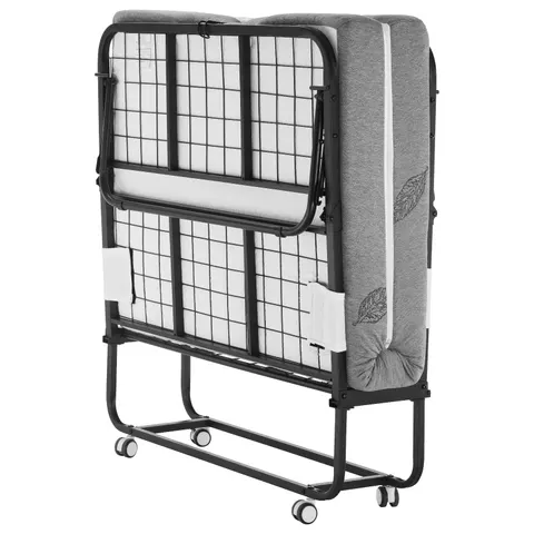 Rollaway Bed — 38 in X 75 in Folding Bed with 5 in Mattress