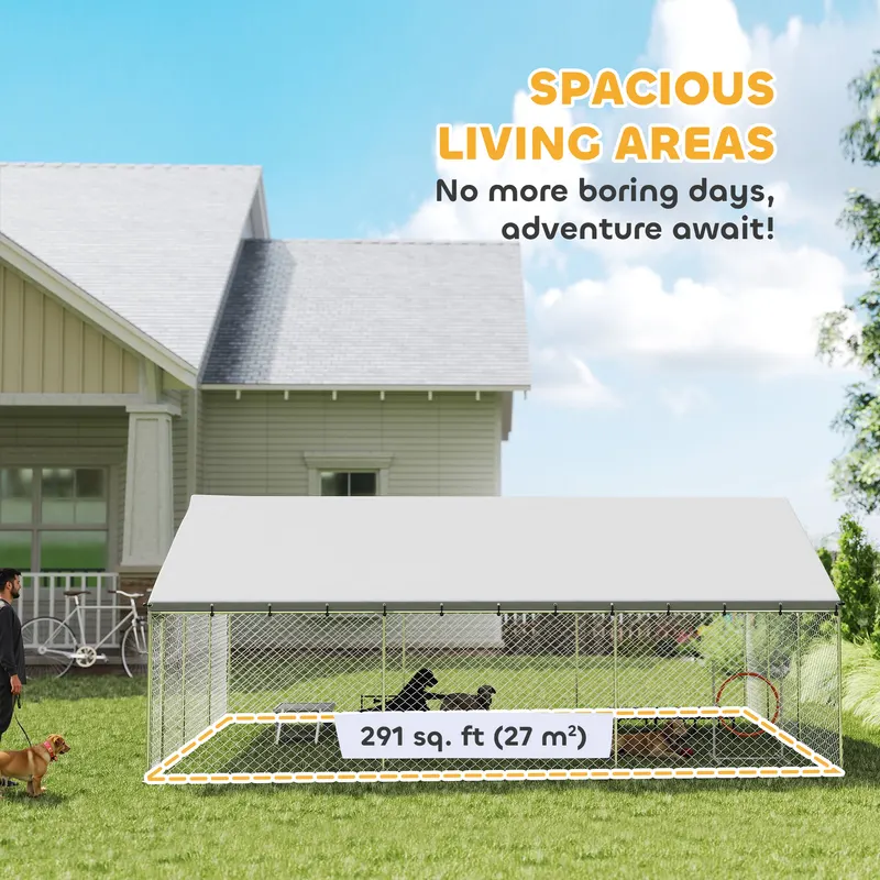 Heavy Duty Outdoor Dog Kennel with Waterproof Roof — photo 6