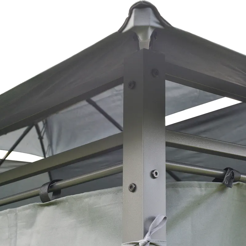 Outdoor Soft Top Gazebo Pergola with Curtains — photo 8