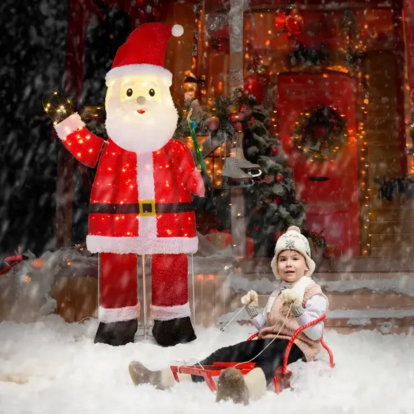 6FT Lighted Santa Christmas Yard Decorations — photo 7