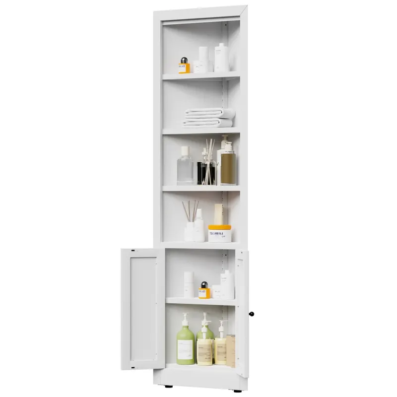 71in Tall Corner Storage Cabinet with 2 Doors — photo 5