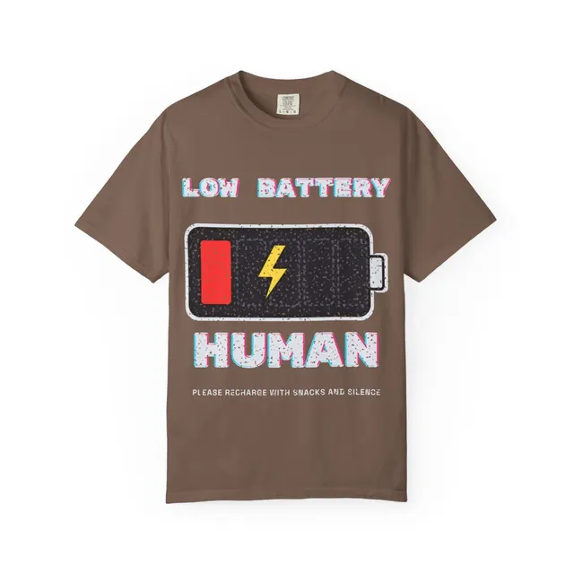 Low Battery Human Comfort Colors® Tee