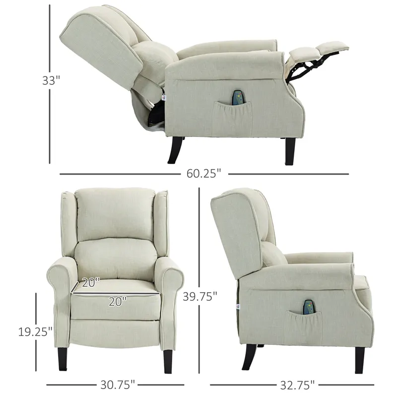 Vibrating Massage Recliner Chair with Heat β photo 3