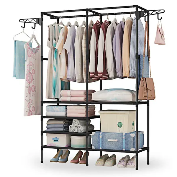 Garment Rack Heavy Duty Metal Shoe Clothing Organizer Shelves — photo 5