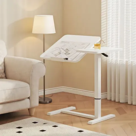 UPGRADED Overbed Bedside Desk — Mobile Rolling Laptop Stand