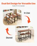 Bar Table — 3PCS 47″ Bars Tables Set — photo 2