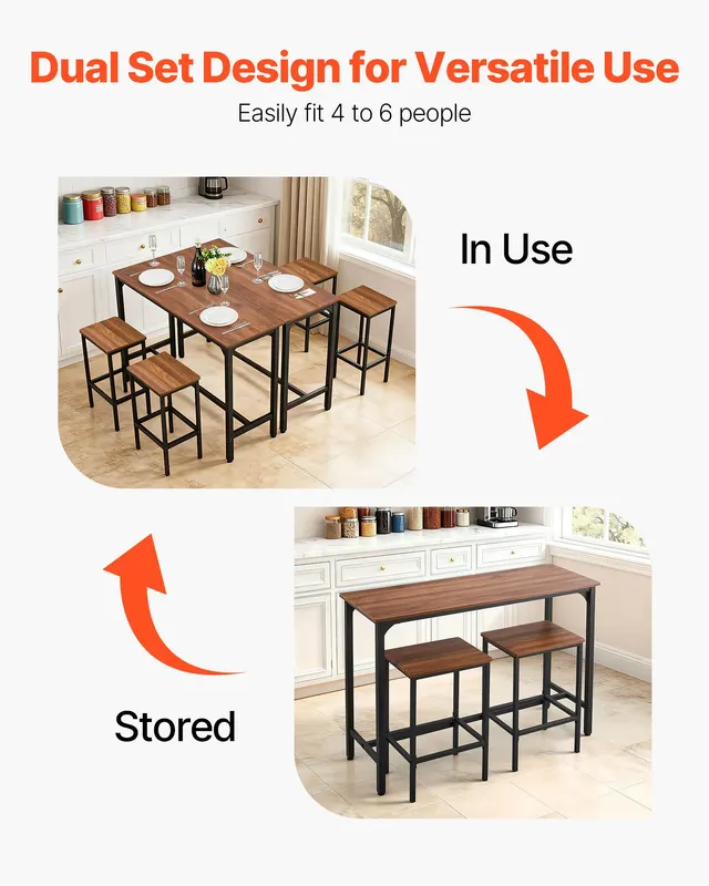 Bar Table — 3PCS 47″ Bars Tables Set — photo 2