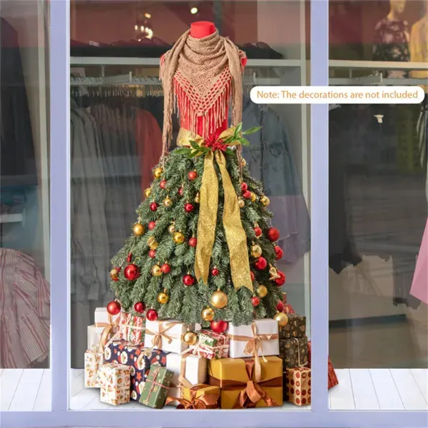 5 FT Pre-lit Mannequin Artificial Christmas Tree Dress Form — photo 2