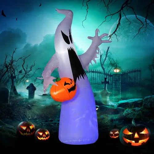 HOMCOM 5.9 Halloween Inflatable Outdoor Decoration Ghost — photo 2