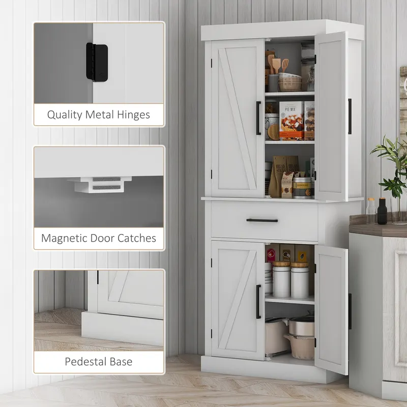 72" Tall Kitchen Cabinet β Kitchen Pantry Cabinet with Barn β photo 5