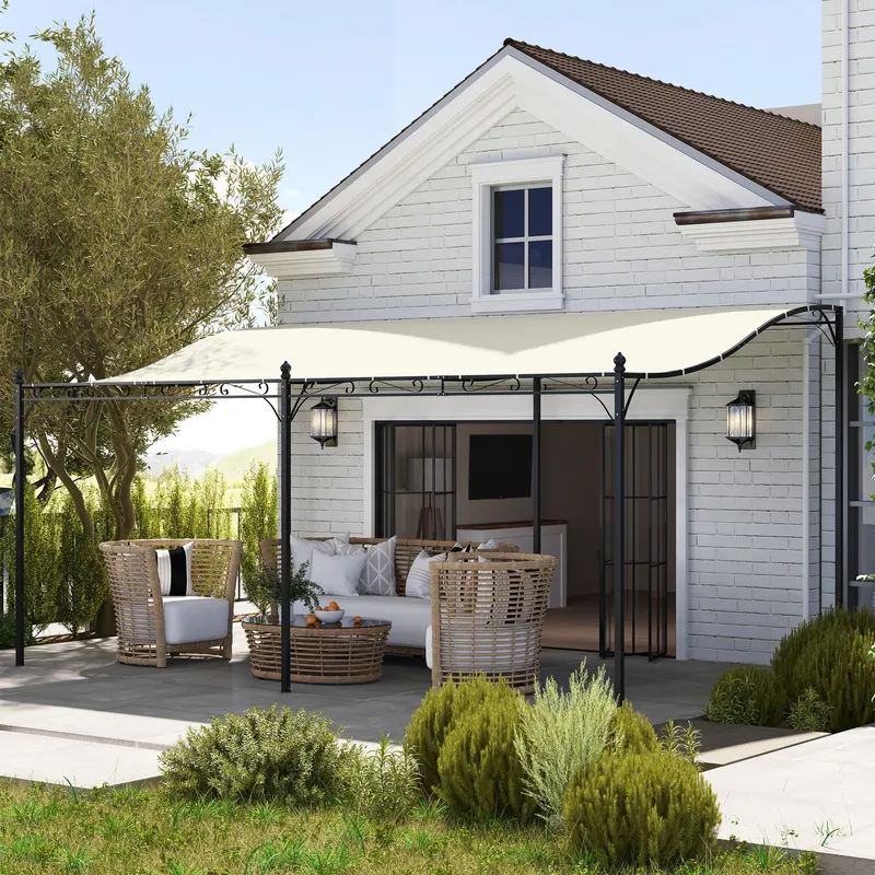 Wall-mounted Outdoor Pergola Canopy — photo 5
