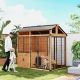 Extra Large Dog House — Wood Outdoor Dog Kennel with Platform — photo 5