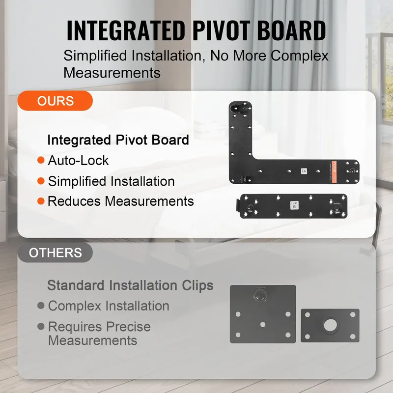 Murphy Bed Kit Queen Size Vertical Deluxe DIY Wall Bed Hardware β photo 6