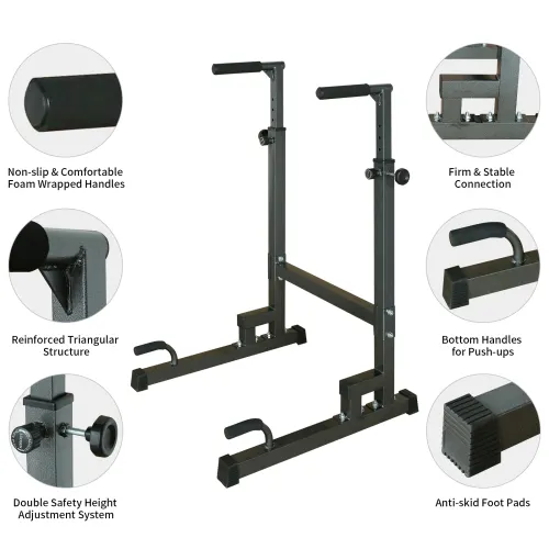 Power Tower Dip Station Adjustable Height Heavy Duty — photo 7