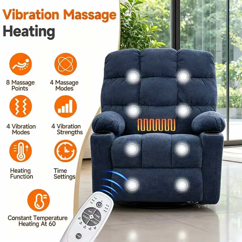 KOUBENHAN Power Lift Recliner Chair with Heat — photo 6