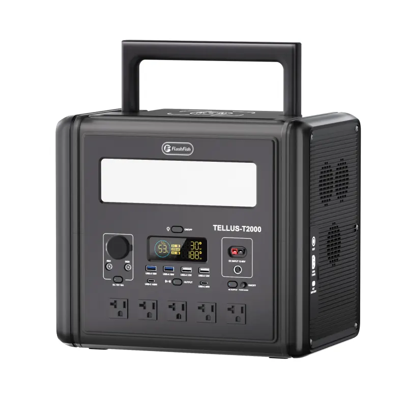 2000W Portable Power Station — 1536Wh LiFePO4 Battery Pack — photo 2