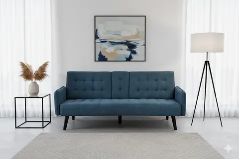 72 Sleeper Sofa Bed β Convertible Folding Backrest to Full Bed