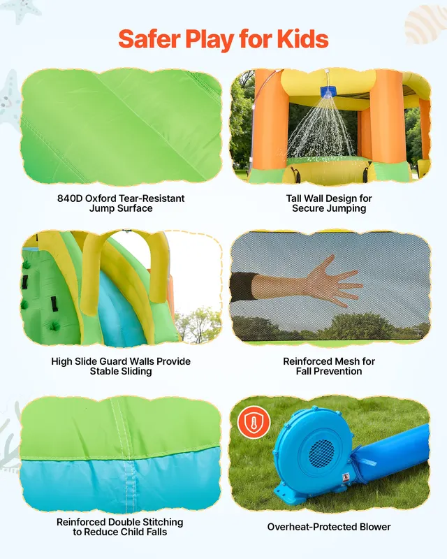 Inflatable Bounce House — 13.3 X 11.4 X 8.4 Ft Inflatable Bounce — photo 3