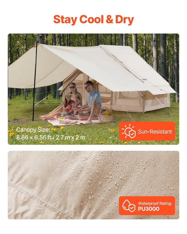 Inflatable Tent for Camping 3-5 Person Glamping Tent with Pump β photo 6