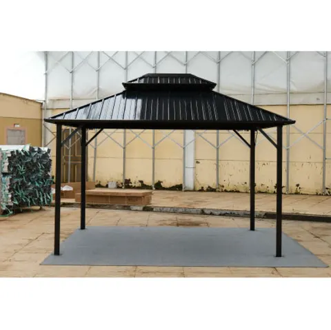 Color Steel Tile Double-roof Pavilion Gazebo