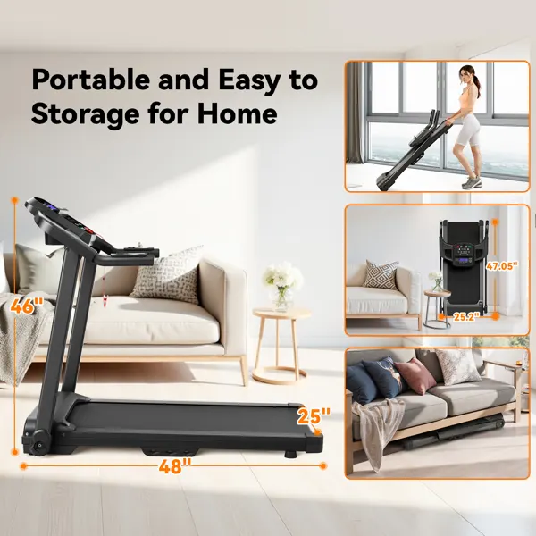 Treadmills for Home Treadmill with Incline Walking Pad Treadmill β photo 4