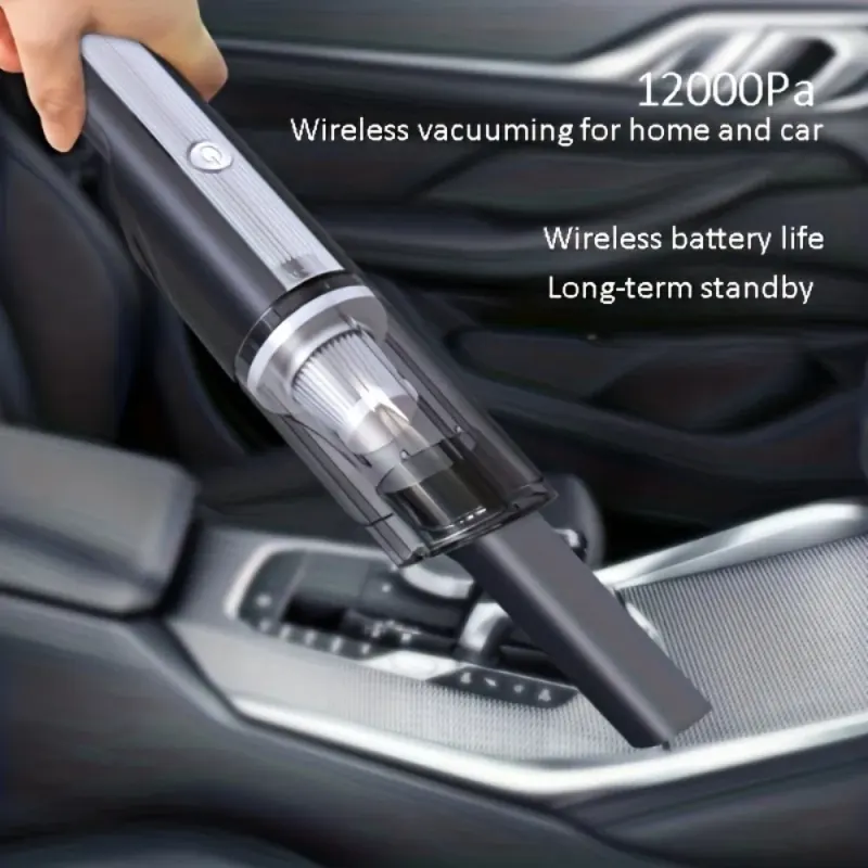 Wireless Silver Car Vacuum Cleaner Wireless Car with Strong — photo 2