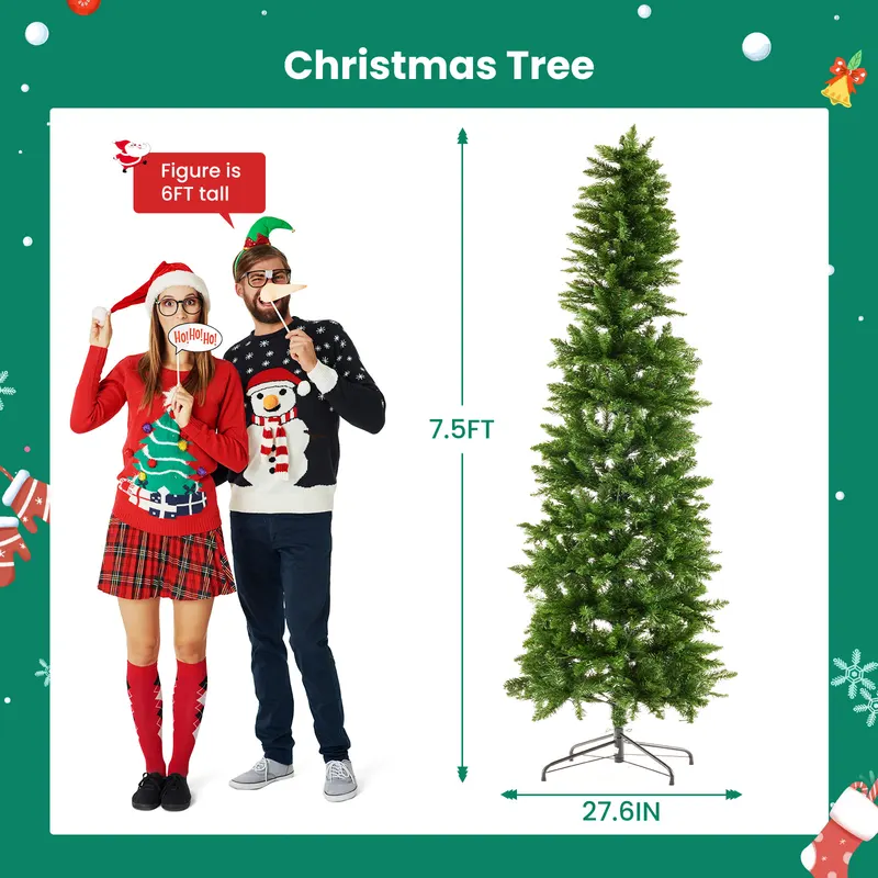 Pencil Christmas Tree β Prelighted Artificial Slim Christmas β photo 7