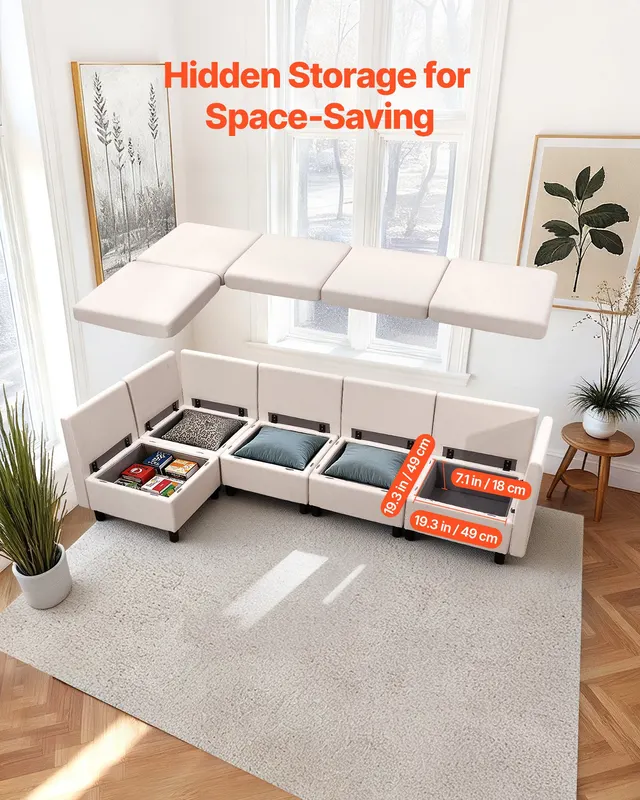 Modular Sectional Sofa — Modern 5-Seater Modular Sofa — photo 5