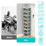 9Tier Narrow Entryway Shoe Rack for Entrydoor Plastic Vertical — photo 4