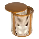15.70 Round End Table — Hollow Woven Side Table — photo 4