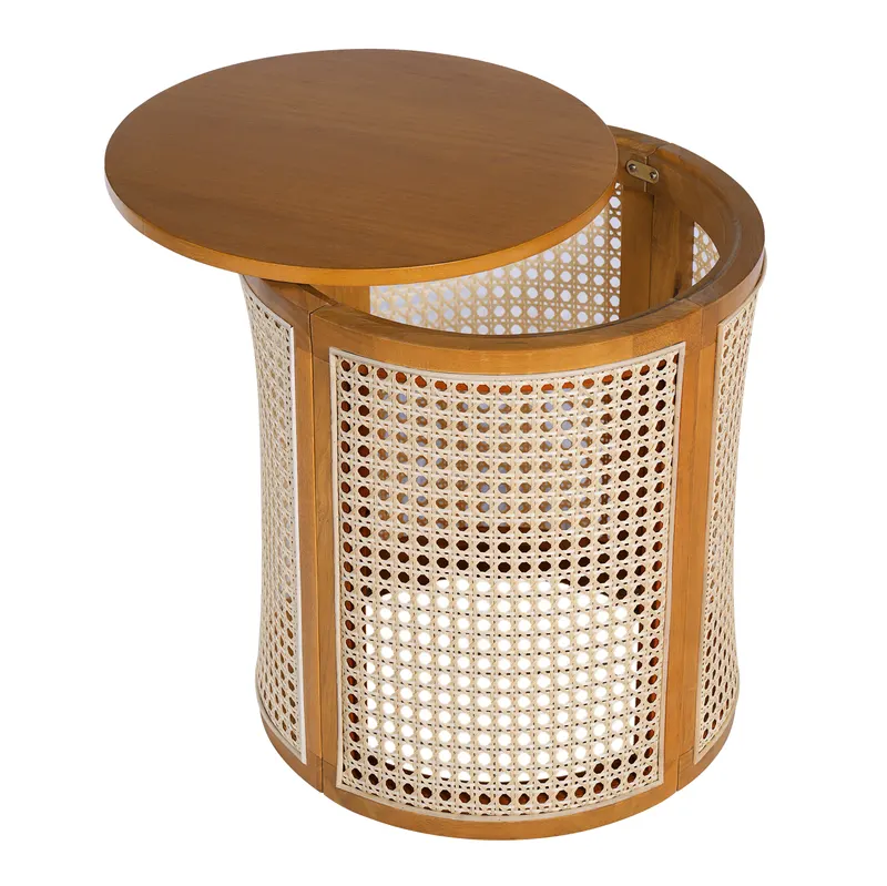 15.70 Round End Table — Hollow Woven Side Table — photo 4