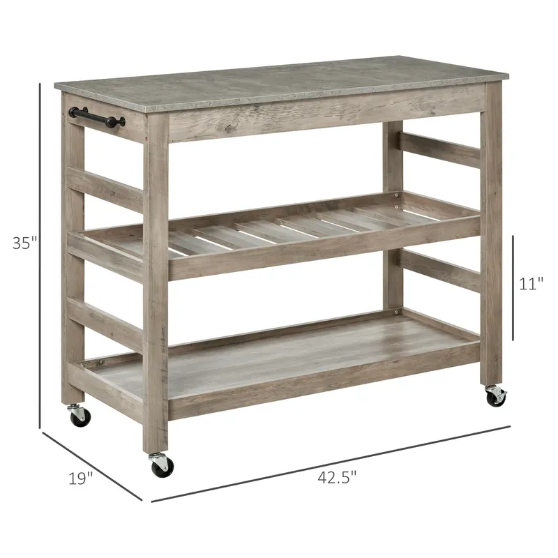 Kitchen Cart β Rolling Kitchen Island Utility Trolley β photo 5