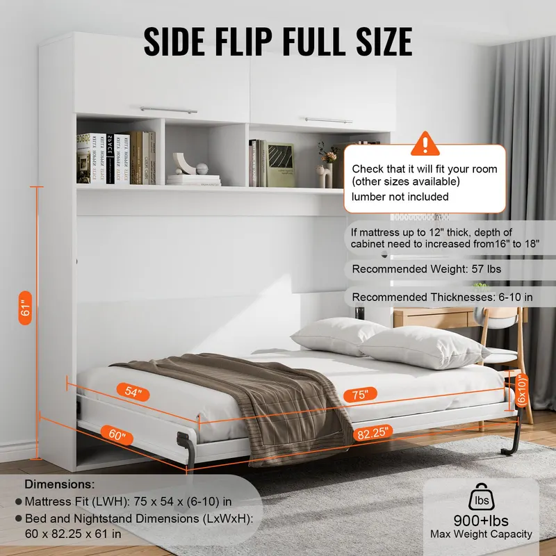 Murphy Bed Kit Twin Deluxe DIY Wall Bed Mechanical Hardware Kit β photo 6