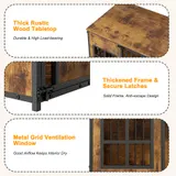 Wooden Dog Crate Furniture — Large Dog Kennel with Storage Top — photo 7