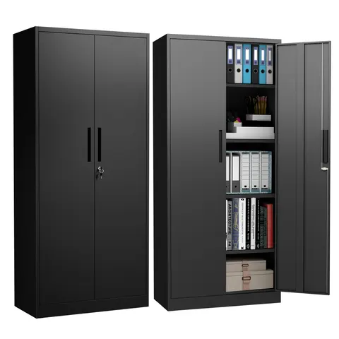 72H Metal Garage Storage Cabinet
