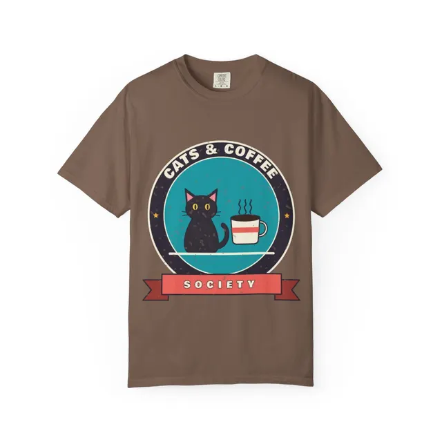 Cats And Coffee Society Comfort Colors® Tee