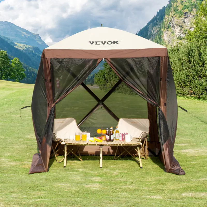 Pop Up Gazebo Tent — Pop-up Screen Tent 4 Sided Canopy Sun