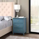 Teal Accent Nightstand for Modern Bedrooms — photo 1